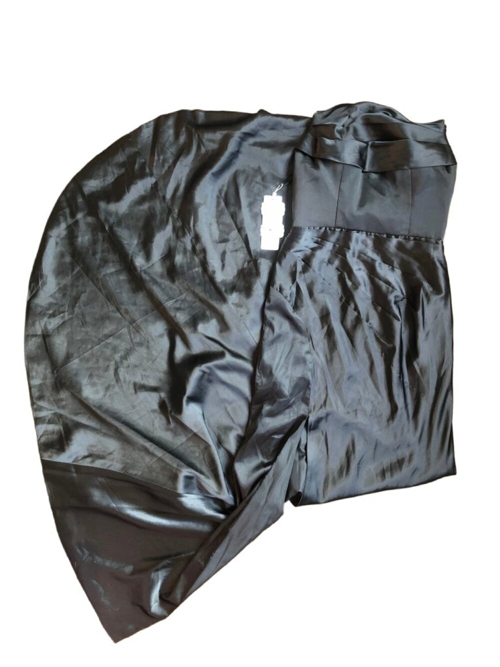 Hebeos Satin Asymmetrical Cowl Bust Corset Trumpet Dresd